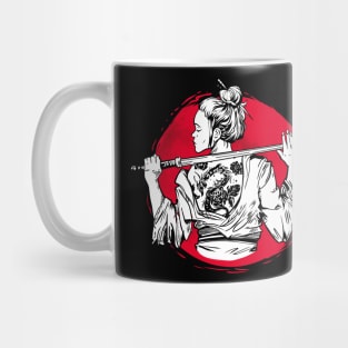 Female Samurai Mug